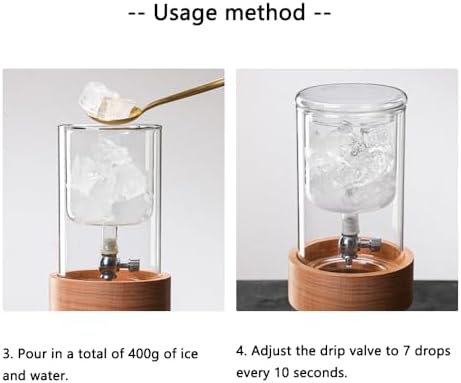 Cold Brew Coffee Maker Glass Drip Tower Adjustable Flow Control - Image 4