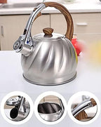 Stovetop Kettle 2L Whistling Kettle Stainless Steel Tea Teapot for Gas Stove Induction Cooker Camping Stovetop Kettles for Stove - Image 6