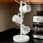 VROOMIUM Ceramic Coffee Mug Holder,Extra-Large and Stable, Fits 20oz, White by VROOMIUM-BETTERDESIGN