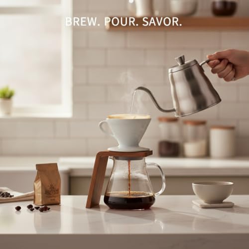 Borosilicate Glass Carafe for Pour Over Brewing - Image 2