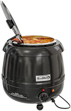 KoolMore Commercial Soup Kettle Warmer with Hinged Lid and Removable Pot Insert for Buffet, Restaurant, Party, Event, and Catering, Large 2.5 Gallon, Electric [Black] (SK-BK-3G) by KoolMore