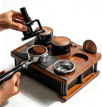Espresso Knock Box With 60mm Tamping Station For Breville Espresso Accessories Adjustable Portafilter Height, Detachable Coffee Dump Bin （Storage seat only） by Unknown