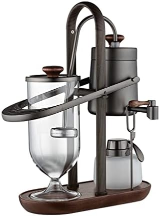 JITEM Cafetera Belgium Luxury Royal Family Balance Syphon Coffee Maker Siphon Brewer Elegant Design Retro Style with U handle Glass Siphon Pot for Coffee or Tea by Unknown
