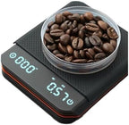 Portable Digital Coffee Scale – Rechargeable High-Precision Kitchen Scale With Timer 2kg/0.1g Accuracy For Pour-Over, Espresso by Unknown