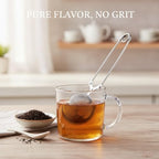 Stainless Steel Tea Ball Infuser with Fine Mesh Filter for Loose Leaf Tea, Reusable Spherical Strainer for Mugs and Teapots - Image 2