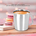 Stainless Steel Pitcher Stainless Steel Pitcher 1500ml Stainless Steel Coffee Milk Frothing Cup with Scale for Latte Art Coffee Shop Use - Image 6