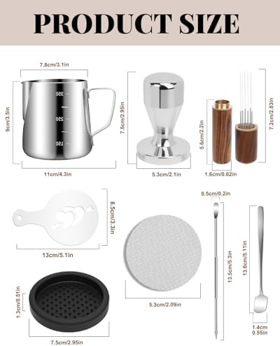 53mm Espresso Kit, 350ml Espresso Milk Frothing Pitcher - Image 6