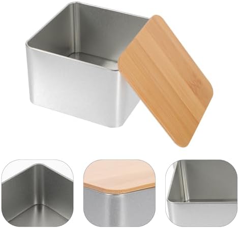 3pcs Bamboo Tea Tin Xmas Tea Canister with Lid for Loose Leaves - Image 5