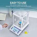 LICHEN Lab Scale High Precision Scale Accuracy 0.0001g Lab Digital Analytical Balance Electronic Balance for Laboratory Pharmacy Jewelry (120g, 0.1mg) - Image 6