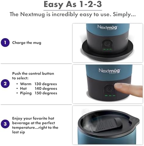 Nextmug Ultra - Temperature-Controlled, Self-Heating Travel Mug - Image 4