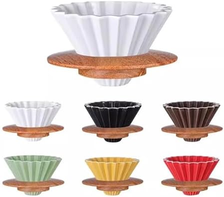 Ceramics V Shape Brewing Coffee Filter Cup For Pour Over Barista 60 Degree Dripper Cone Drip Funnel(WHITE) - Image 7