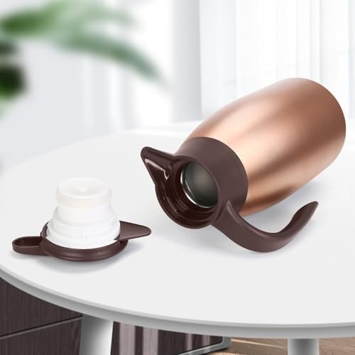 68oz Coffee Carafe Insulated, Coffee Carafe for Keeping Hot, 2 Pack Gold - Image 5