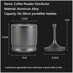 58MM Aluminum Alloy Coffee Powder Catcher With Lid - Anti-Spill Distribution Cup For Coffee Grinders & Portafilters, Home Barista Tool(Silver) - Image 6