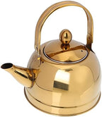 Coffee Metal Water Jug Stovetop Tea Pot Tea Kettle Stainless Steel Whistling Teapot Loud Whistle Tea Pot Water Kettle for Home Camping Tea Kettle Coffee Filters - Image 2