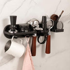 Portafilter Wall Mount Rack Coffee Station Organizers Wall Shelves Espresso Tools Tamper Holder Rack Adhesive Shelf - Image 2