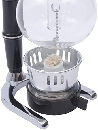 Siphon Syphon Coffee Maker Tabletop Glass Siphon Pot Syphon Coffee Maker Siphon Vacuum Coffee Maker Black (3 Cups(360ml)) - Image 7