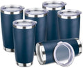 StarSpeed 6 Pack 20oz Stainless Steel Travel Coffee Tumbler,Navy Blue by StarSpeed