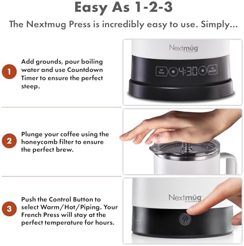 Nextmug Press - Temperature-Controlled, Self-Heating French Press - Image 5