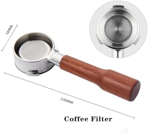 58 MM 3ears Bottomless Portafilter,Compatible With Barsetto,Compatible With Oster,Coffee Machine Stainless Steel Espresso Handle Filter Barista Tool(58mm-C3) - Image 2