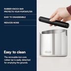 De'Longhi Large Easy Clean Knock Box, Stainless Steel - Image 4