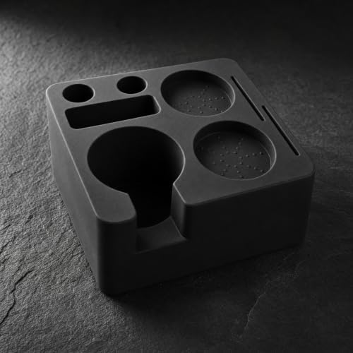 Generic Molded Coffee Tamper Mat | Silicone, Coffee Portafilter Stand, Non Slip, for Cafe, Baristas, Gray - Image 3