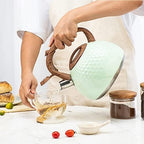 Stovetop Kettle 2.8L Stainless Steel Whistling Kettle Stovetop Teakettle Teapot Handle Kitchen for Gas Stove Induction Cooker Kettles for Stove(Green) - Image 2