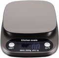 Digital Kitchen Scale Stainless Steel 3kg/0.1g Precision Food Scale Rechargeable with LCD Display for Baking and Cooking Use by FUNOMOCYA