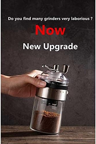 Manual Coffee Grinder, Ceramic Burr Coffee Bean Grinder，Adjustable Hand Coffee Grinder,Stainless Coffee Grinder Manual,for Home, Office, Travel, campin - Image 3
