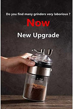 Manual Coffee Grinder, Ceramic Burr Coffee Bean Grinder，Adjustable Hand Coffee Grinder,Stainless Coffee Grinder Manual,for Home, Office, Travel, campin - Image 3