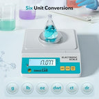 Lab Scale 500g, 0.001g High Precision Electronic Analytical Balance g/lb/oz/dw/ct/dr Laboratory Scientific Scale with Calibration Weight Dual Power Supply Jewelry Scale - Image 3