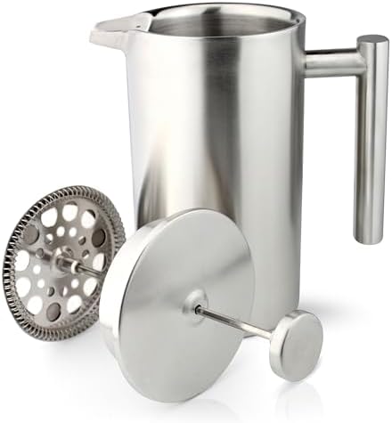 Café Ole CFD-12S Stainless Steel Cafetiere, Satin, 12 Cup - Image 2