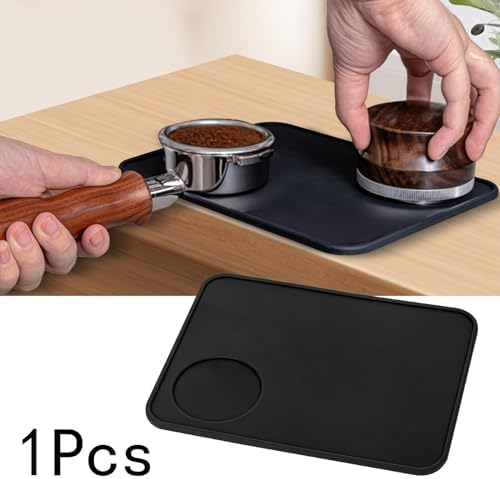 Coffee Tamper Holder with Stand Silicone Tamp Rest Station Non Slip Thick Heat Resistant Suitable for Espresso Setup Corner Small - Image 2