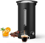 GarveeTech Commercial Electric Coffee Urn Hot Beverage Dispenser - Double Wall Stainless Steel, Large Capacity for Catering, Buffet, Parties, Events - Fast Heating - 18L/4.8 Gallon by GarveeTech