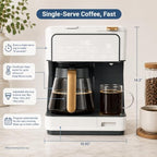Multi-Brew Coffee Maker – 12-Cup Carafe & Single-Serve Pod or Grounds, Iced Coffee Mode, Programmable Touch Display, Includes Filters (White Icing) - Image 6