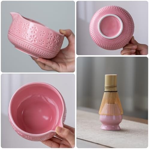 Pink Matcha Kit Set With Tea cups - Image 6