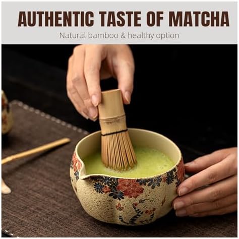 Matcha Set Making Whisk Teaspoon Ceramic Bowl Tranditional Tea Sets Tools Gifts - Image 3