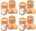 15 Pcs Cork Coasters with Lip,Protect Your Table from Beverage Leak-Proof Cork Cup Holder,Non-Slip,Absorbent and Reusable Coasters for Drinks,Suitable for use with Most Types of Mugs (Pack of 4) by Anpuimult