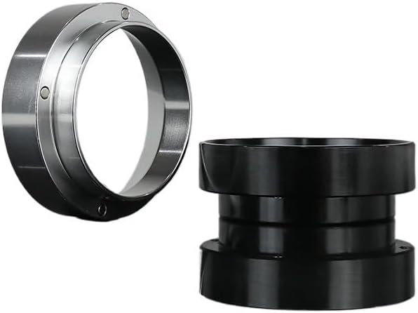 Coffee Dosing Ring Magnetic Espresso Intelligent Funnel 51mm 53mm 54mm 58mm Compatible with Delonghi Breville Portafilter Barista Tools(51MM black) - Image 2