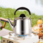3 Quart Whistling Tea Kettle, 18/8 Stainless Steel Stovetop Kettle for Gas Stove Induction - Image 3