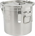 3.17Gal 304 Stainless Steel Airtight Canister with Lid & Locking Clamp by Unknown