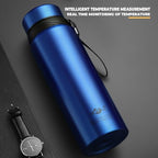 60 oz Smart Water Bottles with Digital Temperature Display Coffee Tea Infuser Bottle LED Thermal Cup Double Walled Vacuum Insulated Stainless Steel Flask Leak Proof Travel Mug Keep Warm (blue) - Image 5