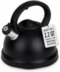 Whistling Tea Kettle, 2.2qt Stainless Steel Stove Top Kettle with Cool-Touch Handle, Durable, Fast Boil Tea Pot for Gas or Electric Stove by Unknown