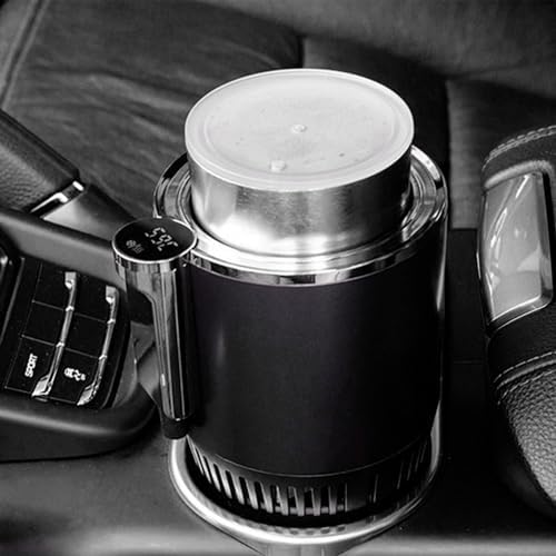 Electric Heated Travel Mug, 12V Car Cup Warmer Cooler, Digital - Image 4