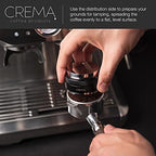 CREMA Coffee Products 53.3mm Hand Tamper & Coffee Distributor | Compatible with Breville Portafilters | Double-Sided, Adjustable Depth Tool | Made with Durable 304 Stainless Steel | Black - Image 3