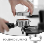 Portafilter Funnel 2-Piece Stainless Steel Coffee Measuring Ring 51mm Espresso Powder Receiving Funnel Machine Accessories - Image 6