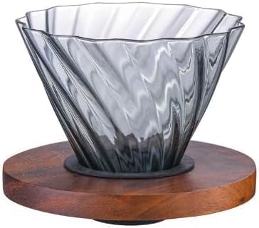 Glass Coffee Maker Carafe with V60 Dripper Server for Pour Over Coffee Brewing (400, Milliliters) - Image 3