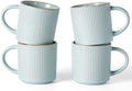 famiware Coffee Mug Set of 4, Star 12 oz Ceramic Mugs Cups Set with Handle by Famiware