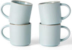 famiware Coffee Mug Set of 4, Star 12 oz Ceramic Mugs Cups Set with Handle by Famiware