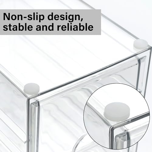 Prsildan Acrylic Drawer Makeup Organizer with 4 Drawers - Image 6