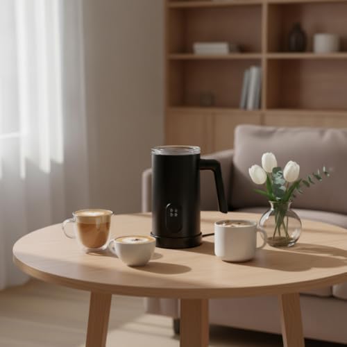 Electric Milk Frother Levitating Milk Frother with Handle Hot and Cold Appliance for Baristas, Office Breakroom - Image 6